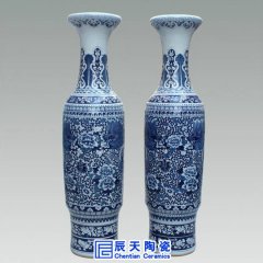 景德鎮落地大花瓶燒制工藝，多作陶瓷禮品用