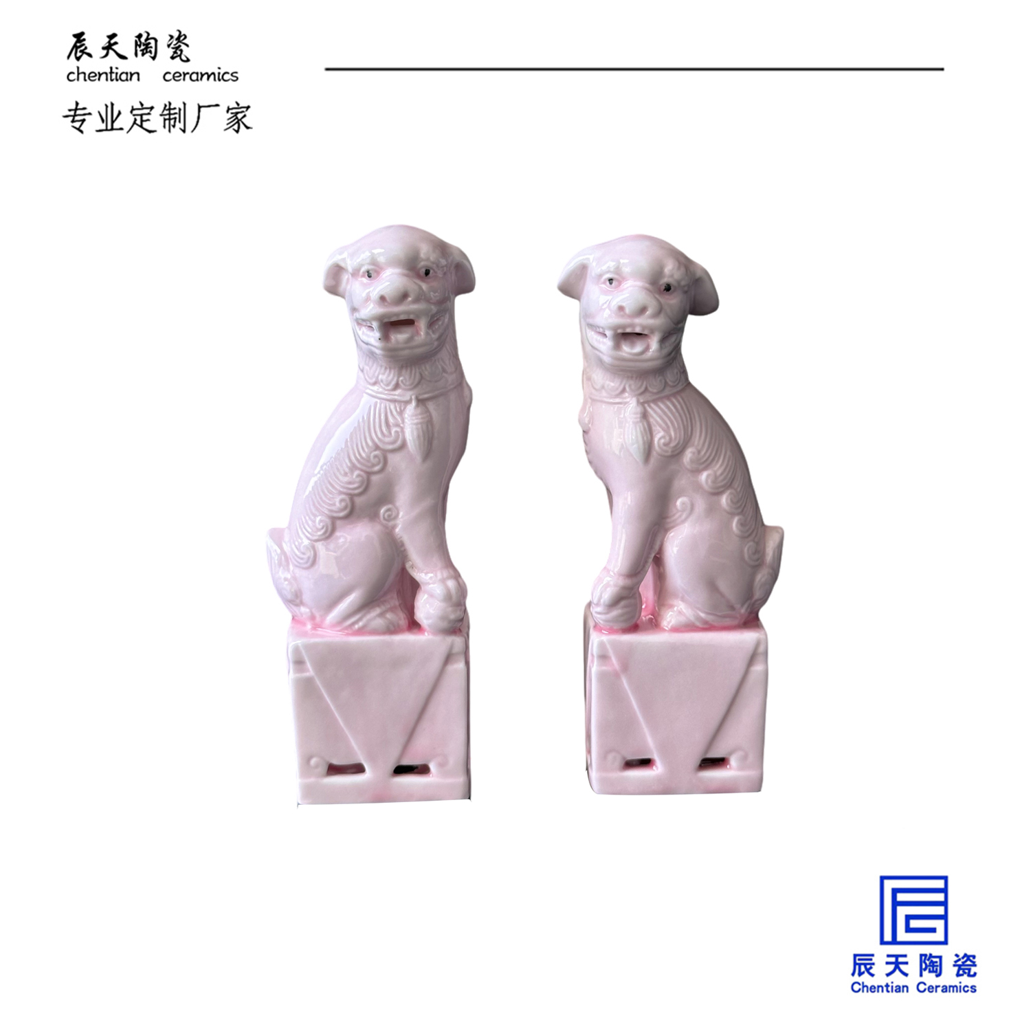 <b>客戶定制 文創立體獅子狗陶瓷印章</b>